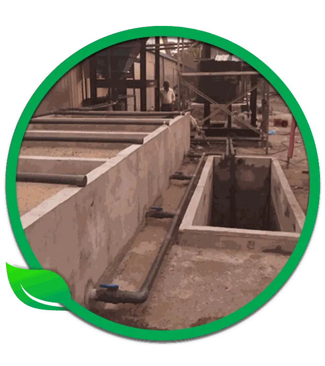 Treatment tanks and pipework at a Parawewa installation site